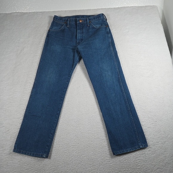 Vintage Wrangler 13MWZ Jeans Blue Mens 31x29 Scovill Zip USA Made 70s Western